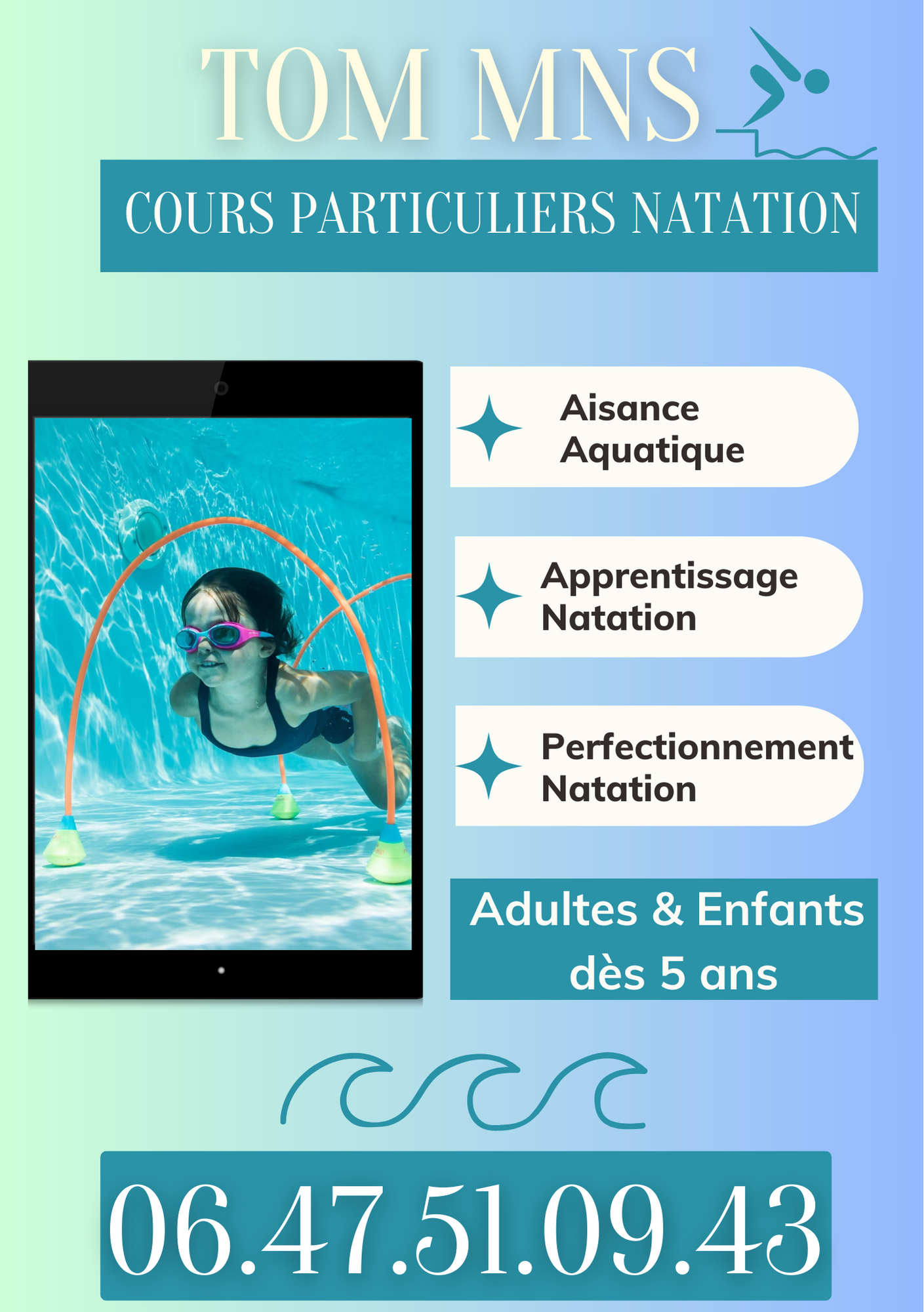 Flyer A5 cours particuliers